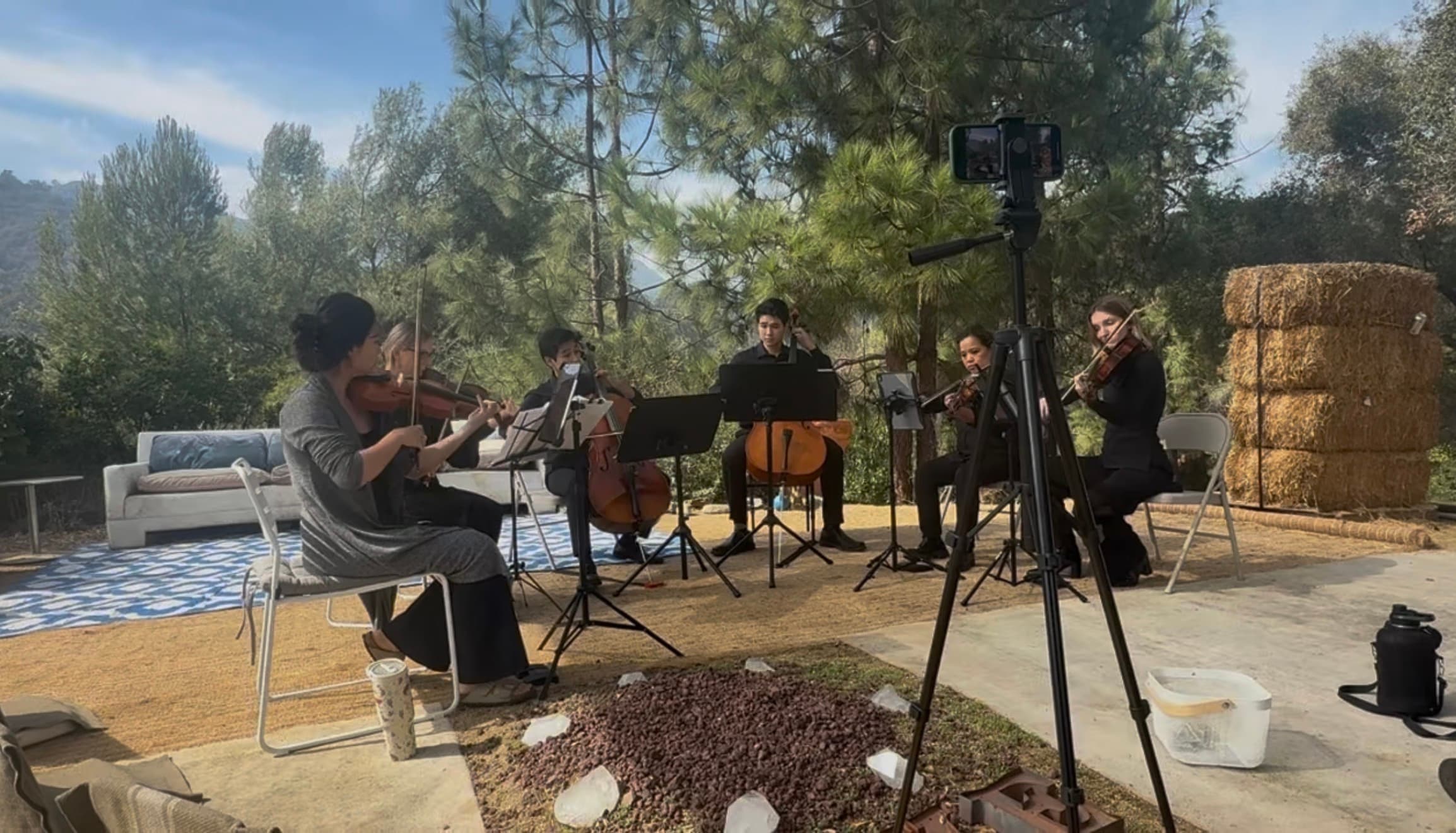 Groupmuse septet performance at the house.